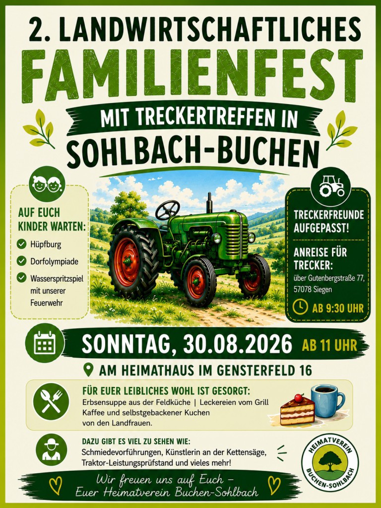 Treckertreffen 2026, Flyer, 08.06.2026